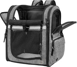 Transportín de mascotas de muestra gratuita para mascotas pequeñas de hasta 15 libras-Bolsa de lado suave aprobada por la aerolínea, plegable y cómoda para gatos/cachorros - Product Image 1