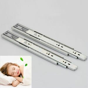 8-20 Inch Furniture Telescopic <strong>Drawer</strong> Guide Rail <strong>Slide</strong> Full Extension Push to Open <strong>Drawer</strong> <strong>Slide</strong> - Product Image 5