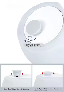 Stylish Portable Pet Water Bottle Eco-Friendly <strong>Rounded</strong> Silicone Walking Hiking Outdoor <strong>Bowl</strong> Easy Carry <strong>Dog</strong> Drinking Feed - Product Image 4