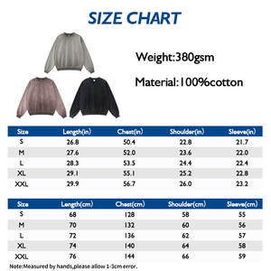 <b>Men's</b> <b>Hoodies</b> & <b>Sweatshirts</b> Heavyweight 380G French Terry Fleece Drop Shoulder Plain Solid <b>Men's</b> <b>Hoodies</b> - Product Image 6