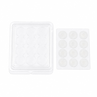 Boîte de rangement transparente en PET pour patchs anti-acné, emballage blister pour patchs cosmétiques, plateau en plastique robuste, boîte organisatrice d'outils
