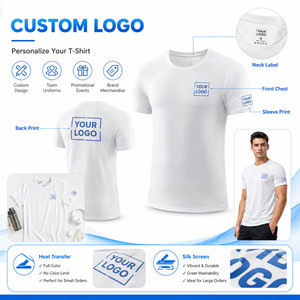 T-shirt de sport en polyester 100% de haute qualité, séchage rapide, 150g, respirant, manches courtes, personnalisable avec logo. - Product Image 3