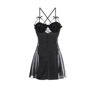 Camisón Sexy Elegante de Alta Calidad para Mujer, Falda Transparente de Encaje, Bonito Vestido Sexy con Lazo - Product Image 6