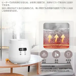 Humidifier For Bedroom Safe Hot Steam Humidifier 2 In 1 Heating Humiditifier Dehumidifier Ceramic Heater Baby Humidifier For Bedroom