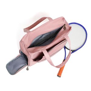 Borsa <span class=keywords><strong>da</strong></span> <span class=keywords><strong>Tennis</strong></span> Rosa con Scomparto Indipendente per Scarpe, Borsa Tote <span class=keywords><strong>da</strong></span> <span class=keywords><strong>Tennis</strong></span> per Donne, Borsa a Tracolla per Racchetta <span class=keywords><strong>da</strong></span> <span class=keywords><strong>Tennis</strong></span> per Uomini e Donne - Product Image 4