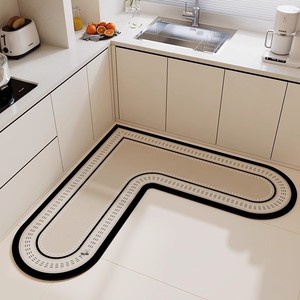 Alfombra de Cocina Impresa Antideslizante, Absorbente de Aceite, Resistente a la Suciedad y al Desgaste, de Tierra de Diatomeas, para Uso Doméstico y en Restaurantes, Venta al por Mayor - Product Image 1