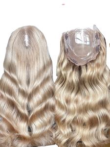 2024 SHY Mini perruque Balayage couleur européenne cheveux humains Topper 5*5 dentelle avant 8*8 Topper vague de corps pour les femmes - Product Image 2