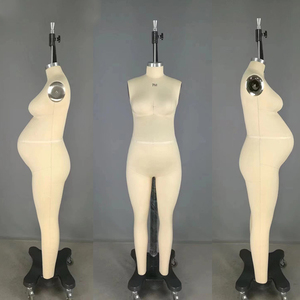 Jasmine sarto donna manichino taglia 9 rivestimento in tessuto liscio corpo intero in fibra di vetro modello incinta per la grande pancia - Product Image 2
