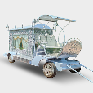 รถศพไฟฟ้าแบบขับเคลื่อนสี่ล้อ เงียบ สำหรับใช้ในพิธีศพ - Product Image 6