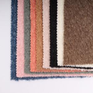 Prezzo di fabbrica campione gratuito In Stock di lana colorata In poliestere misto maglia In loop tessuto bouclé all'ingrosso per giacca vestito <span class=keywords><strong>cappotto</strong></span> - Product Image 5