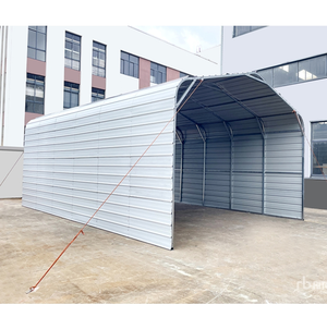 Garage en métal robuste de 20 pieds x 30 pieds pour abri de voiture, de camion et de bateau en acier avec 2 kits de paroi latérale - Product Image 5