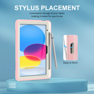 Funda protectora resistente a prueba <span class=keywords><strong>de</strong></span> golpes para tableta resistente personalizada para Ipad 10 generación funda rosa para 10,9 - Product Image 2