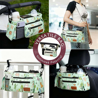 Sac de rangement pour poussette, sac de transport pour bébé, personnalisé avec logo YCW Factory, résistant à l'eau, en polyester, avec fermeture éclair