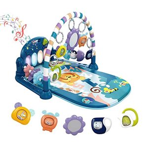 Tapis d'éveil musical pour bébé avec piano, jouets sensoriels, lumières et musique, jouet éducatif en plastique écologique - Product Image 2