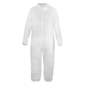 Overol Desechable Blanco Tipo 5/6 de Alta Calidad con Certificación CE, Impermeable, con Capucha, Resistente a Productos Químicos y Antiestático - Product Image 2