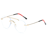 Lunettes de soleil Sunray 2021, nouvelle collection, logo personnalisé, monture en métal tendance, verres PC, forme ovale, anti-lumière bleue