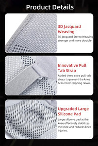 Genouillère de soutien professionnelle personnalisée OEM avec sangle rotulienne et stabilisateurs latéraux, manchon de compression pour déchirure du ménisque - Product Image 6