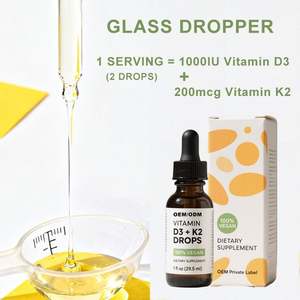 Gotas Líquidas de Vitamina D3+<span class=keywords><strong>K2</strong></span> Veganas Richtek, Vitamina D Líquida 100% de Origen Vegetal, Enriquecida con Aceite de Coco para una Máxima Absorción - Product Image 3