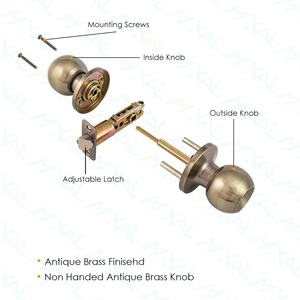 2026 सबसे अच्छा विक्रेता मैक्सिमल प्राचीन पीतल 6007 ट्यूबलर डोर लॉक वाटरप्रूफ जस्ता एंसी ग्रेड 3 - Product Image 4