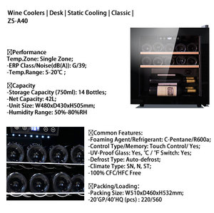 Réfrigérateur portable de refroidissement par air, vitrine pour fruits et légumes, cave à <span class=keywords><strong>vin</strong></span>, caisses en bois, mini-réfrigérateur réglable pour soins de la peau - Product Image 4