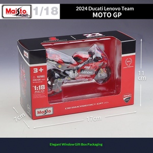 MAISTO <span class=keywords><strong>1</strong></span>:<span class=keywords><strong>18</strong></span> Ducati Team 2024, Motocicleta <span class=keywords><strong>de</strong></span> Carreras <span class=keywords><strong>de</strong></span> Simulación, Modelo <span class=keywords><strong>de</strong></span> Aleación, Juguete con Control <span class=keywords><strong>de</strong></span> Fuerza y Embalaje en Caja <span class=keywords><strong>de</strong></span> Color - Product Image 4