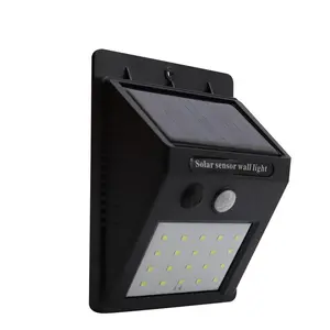 광주 공장 야외 방수 램프 luz de aplique led noche IP65 3W 5W 표면 장착 모션 센서 태양 led 벽 빛