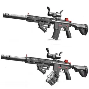 لعبة مسدس لعبة Hk416، طلقات كهربائية أوتوماتيكية بالكامل على شكل قنبلة ماء، مسدس كهربائي لعبة برصاص كريستالي للألعاب الخارجية