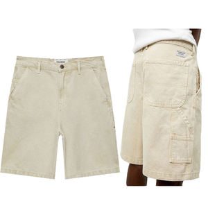 Custom Manufacturers Khaki Denim Shorts Men Summer Streetwear Loose <b>Work</b> <b>Jeans</b> Shorts Multiple pockets Fashion Baggy Jorts Men - Product Image 1