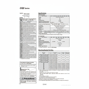 SMC Pneumatics Cylindre Compact CDQ2A20-10DMZ Pièces Pneumatiques - Product Image 1