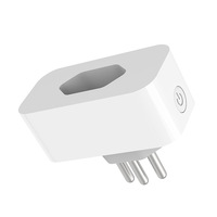 Enchufe y Tomacorriente Inteligente con Temporizador Universal, Wi-Fi, Control Remoto y Monitoreo de Energía para Brasil 10A/16A