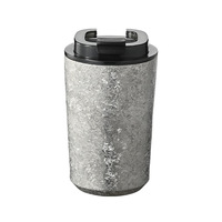 Mug à café isotherme Junvoy de luxe élégant en titane pur - Haute qualité, portable, mini-format, anti-fuite, maintien au chaud de 6 à 12 heures