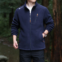 [Version Épaissie] Veste Polaire Unisexe à Col Montant, Doublée Polaire, Extra-Épaisse, Séchage Rapide, en Polyester, pour Automne/Hiver, pour Personnes d'Âge Moyen