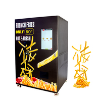 Distributeur automatique de nourriture chaude, machine à frites automatique pour l'extérieur, machine à frire les frites, distributeur automatique de frites à vendre