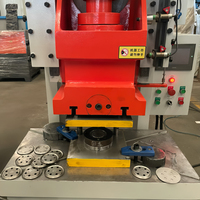 Presse hydraulique compacte de 40 tonnes - Utilisée pour le formage de tôles métalliques rondes à trous multiples par procédé de poinçonnage