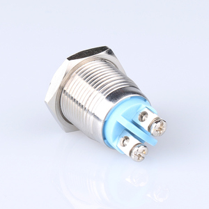 Qiannian độ bền cao 12mm phẳng đầu kim loại không thấm nước máy móc công nghiệp LED chỉ số ánh sáng - Product Image 3