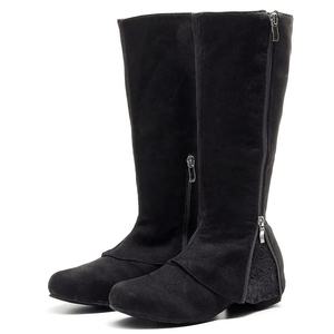 EVKOO0426 Chaussures sexy à talons hauts pour femmes, nouvelles bottes de <span class=keywords><strong>danse</strong></span> en daim noir avec semelle en daim noir - Product Image 1