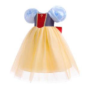 Vente en gros à bas prix Robe longue pour enfants avec paillettes Robe de princesse blanche Costumes pour filles Halloween - Product Image 5