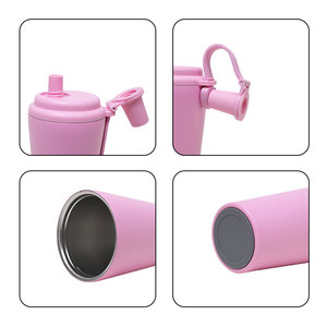 Gobelet de voyage isotherme de luxe en acier inoxydable 2026 avec bec verseur, personnalisable avec logo, pour café, avec couvercle à boucle, 16 oz, vente en gros - Product Image 5