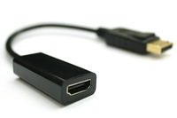 Adaptateur convertisseur DisplayPort vers HDMI 1080P prenant en charge le DP vers HDMI mâle vers femelle pour les applications audio et de haut-parleurs