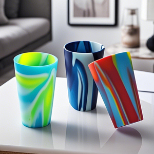 Gobelets en silicone écologiques sans BPA, de qualité alimentaire, pour usage quotidien, gobelet à bière en silicone, verre à bière, gobelets en silicone durables et incassables - Product Image 2