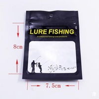 Pochette plate PET imprimée avec logo personnalisé Sac brillant en plastique souple pour l'emballage d'appâts de pêche-pour le lait et tout autre usage