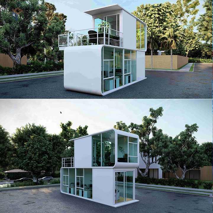 20ft 40ft Tiny Apple Cabin Manufacture Mobile Space Capsule House ...