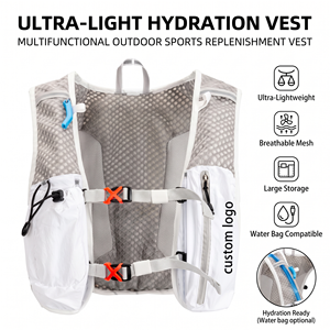 Sac à dos d'hydratation léger 5L pour cyclisme, marathon, course à pied, cross-country, sports de plein air, sac à eau, logo personnalisé - Product Image 1