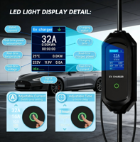 Chargeur EV BYD neuf 7 kW 32 A IP65 avec écran LCD 2,8 pouces et garantie de 18 mois, fourni directement par le fabricant pour usage résidentiel