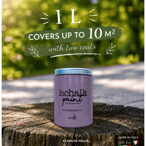 43 MAUVE 1lt LaChalk the evolution of <b>chalk</b> paint Where <b>chalk</b> meets resin: Hybrid <b>Chalk</b> Resin Paint made in Italy - Product Image 2