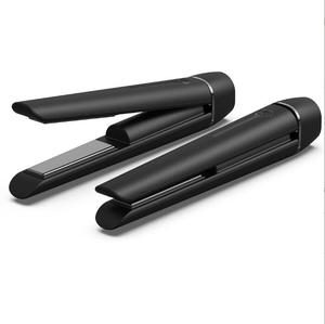 Alta calidad portátil 2 en 1 recargable USB inalámbrico Mini <span class=keywords><strong>plancha</strong></span> de pelo de hierro plano <span class=keywords><strong>mejor</strong></span> pinzas de pelo de cerámica de mano - Product Image 2