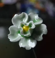 Bunga dekorasi rumah bunga keramik lapisan mengkilap elegan jumlah pesanan kecil
