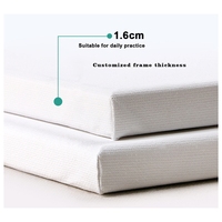Vente en gros bon marché 30*40 cm ou panneau de toile 100% coton vierge blanche de taille personnalisée pour la peinture