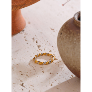 JINYOU 1675 hipoalerjenik ayırt edici PVD kaplama Vintage takı <span class=keywords><strong>Minimalist</strong></span> paslanmaz çelik Metal karışımı ince parmak yüzük - Product Image 4