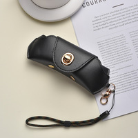 Étui à lunettes vintage en PU avec clip métallique, étui à lunettes de soleil en cuir PU, organiseur pour voyage, pochette pour lunettes, cadeaux de haute qualité